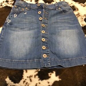 Grace in LA denim skirt